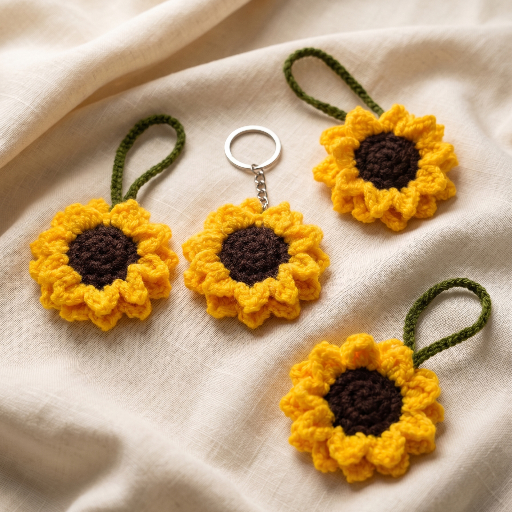 Sun Flower Keychain